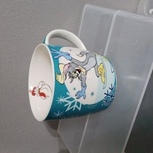Tom & Jerry Vintage Veroni winter Snowman scene mug TM  Turner Entertainment s10